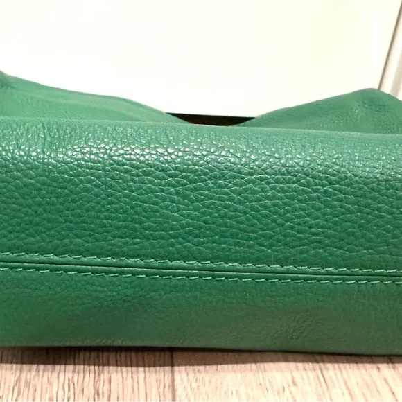 Vida Castellani Green Leather Shoulder Bag - Picture 7 of 10